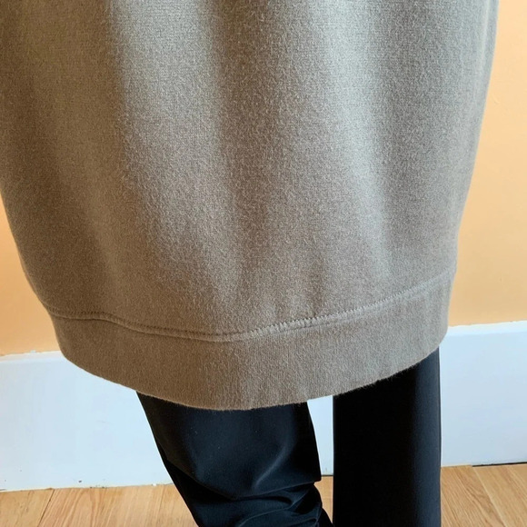 SANDWICH Olive Lace Sweatshirt Shift Dress Size M - Picture 5 of 15